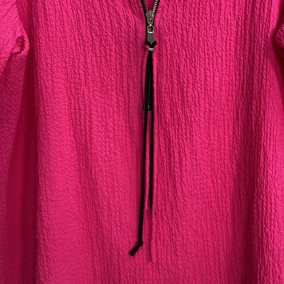 IC by Connie Crinkle Blouse Women's Medium Pink - Picture 3 of 8